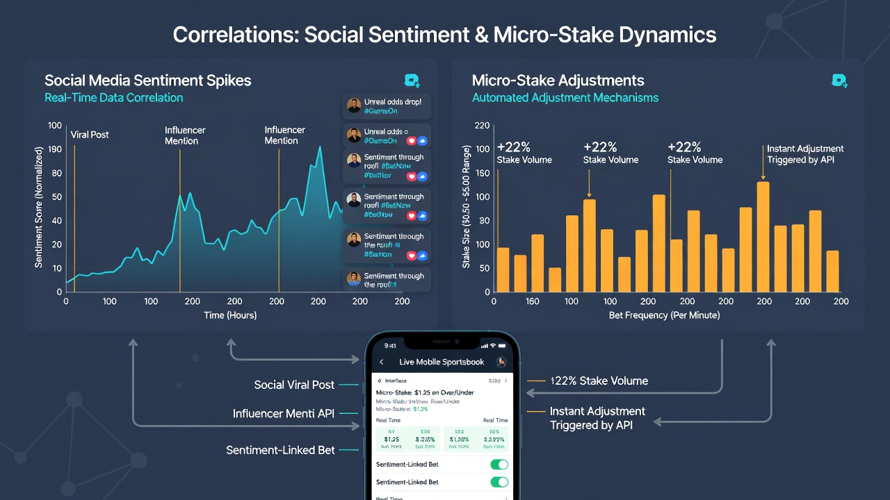 Heatmap illustrating timing of sentiment spikes on social media versus stake change frequency in mobile sportsbooks for October 2026 international fixtures