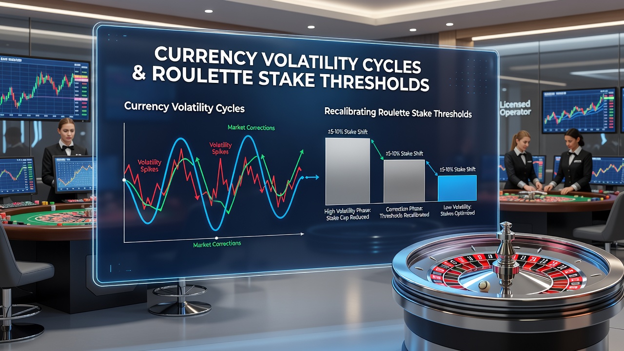 Roulette table interface displaying adjusted stake ranges after currency recalibration