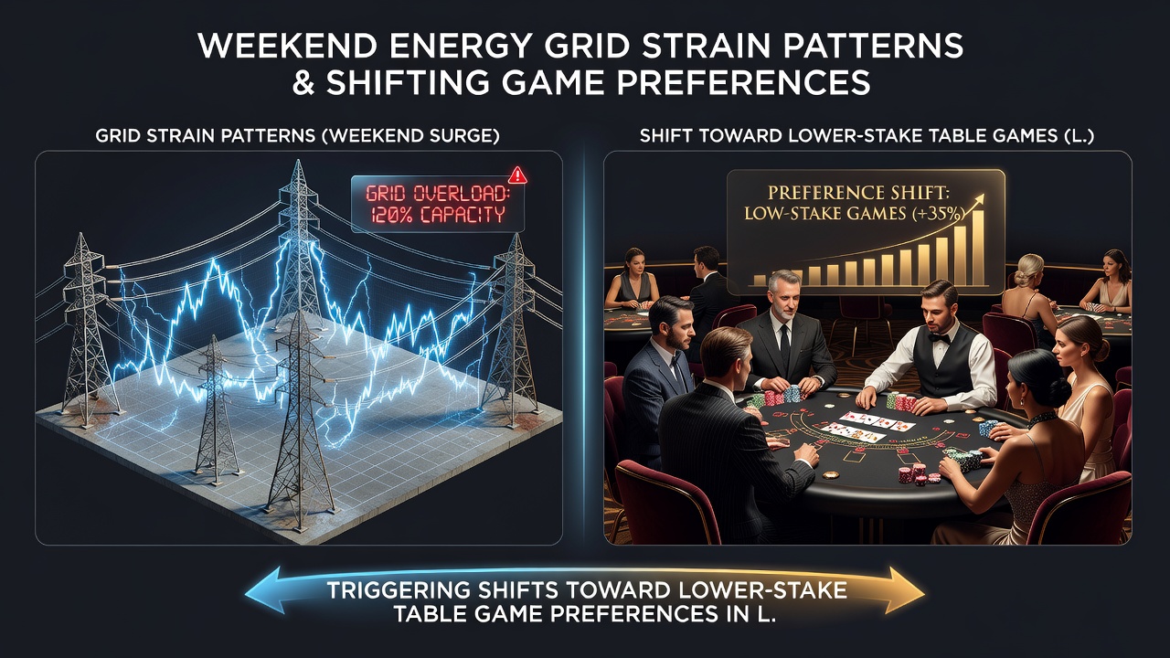 Chart displaying correlation between energy grid strain metrics and player stake distribution changes in digital casinos